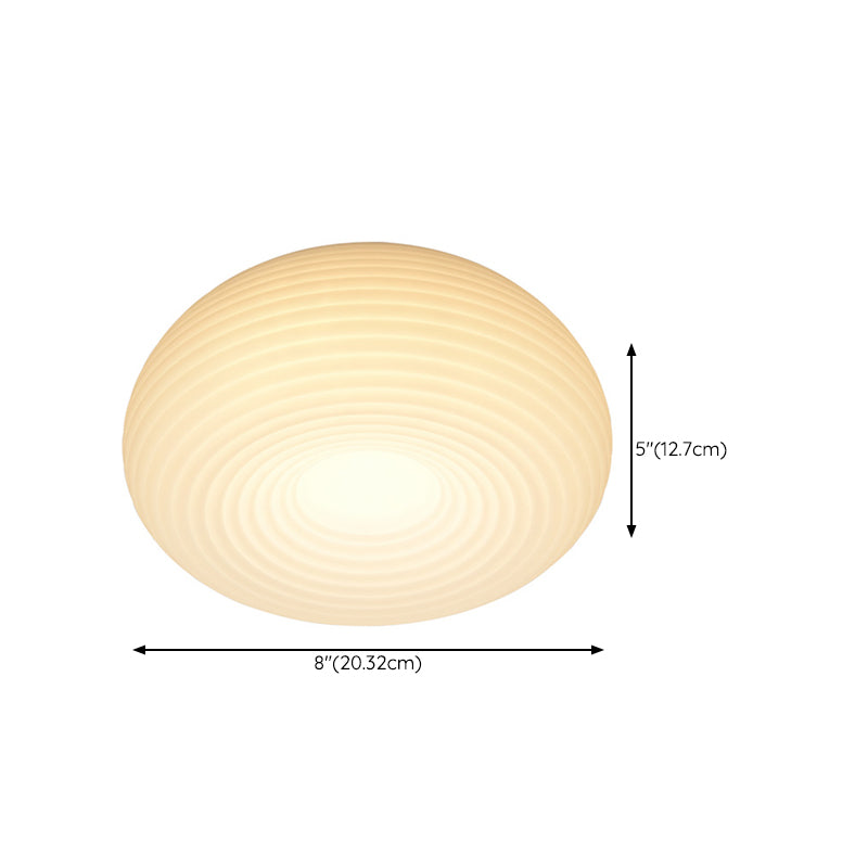 White Shaded Flush Mount Lighting Modernism LED Ceiling Light for Home