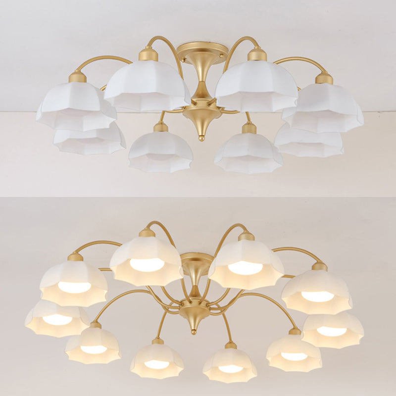 Modern Simple Iron Ceiling Light Dome Shape Ceiling Lamp for Bedroom
