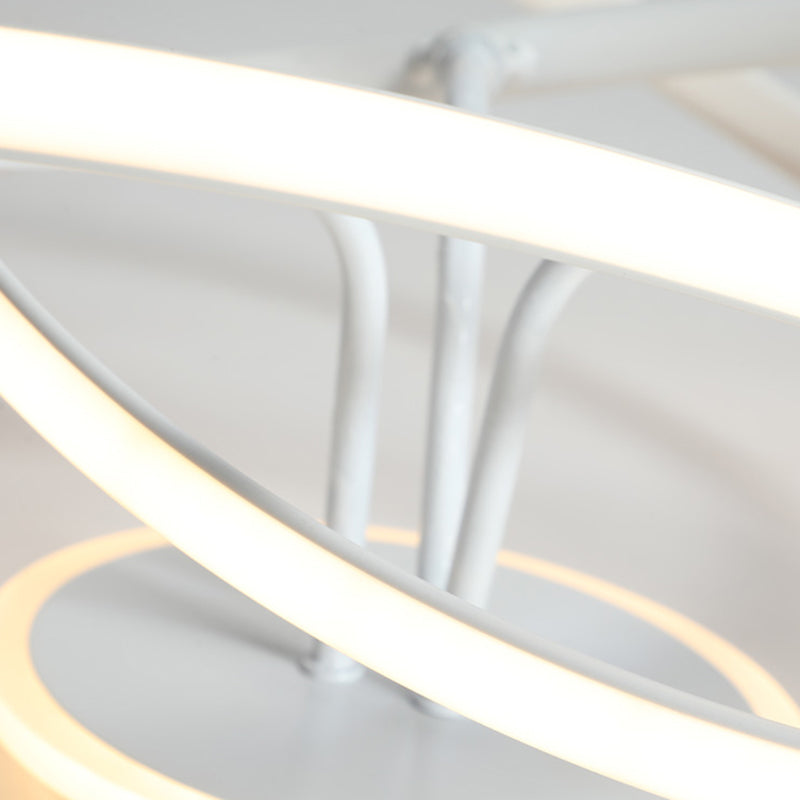 Modern LED Ceiling Light Strip Shape Ceiling Mount Lamp with Acrylic Shade for Bedroom