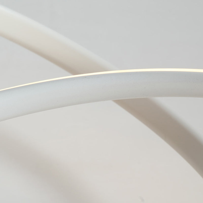 Modern LED Ceiling Light Strip Shape Ceiling Mount Lamp with Acrylic Shade for Bedroom