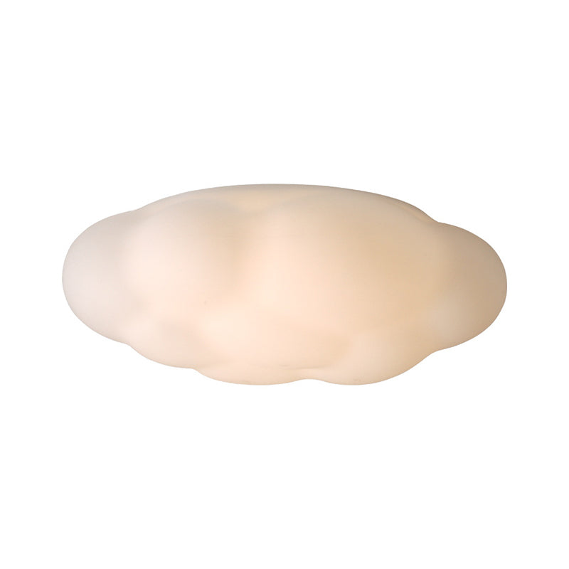 Single Modern White Flush Mount Lighting Acrylic LED Ceiling Light for Bedroom