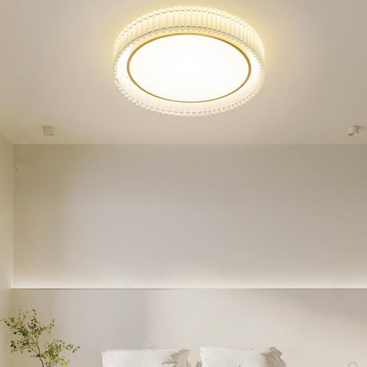 Single Golden Modern Flush Mount Lighting Unique LED Ceiling Light for Bedroom