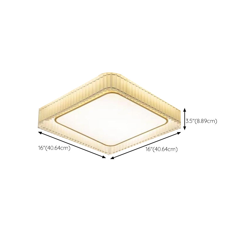 Single Golden Modern Flush Mount Lighting Unique LED Ceiling Light for Bedroom