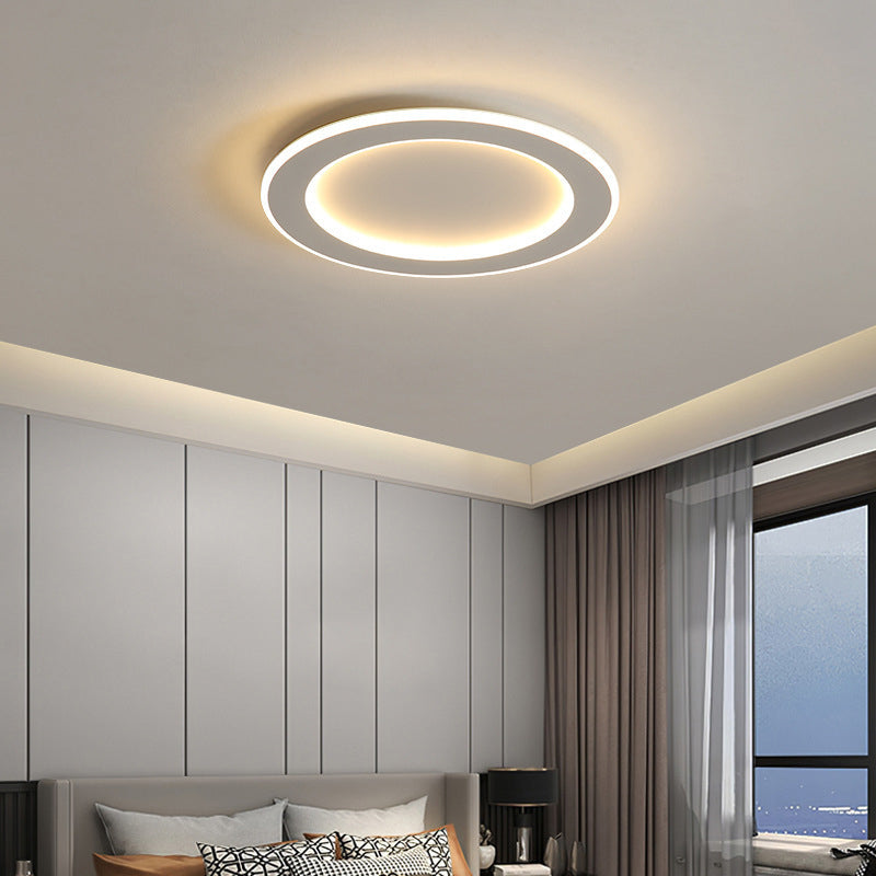 LED Ceiling Light White Round Ceiling Mount Light with Acrylic Shade for Bedroom