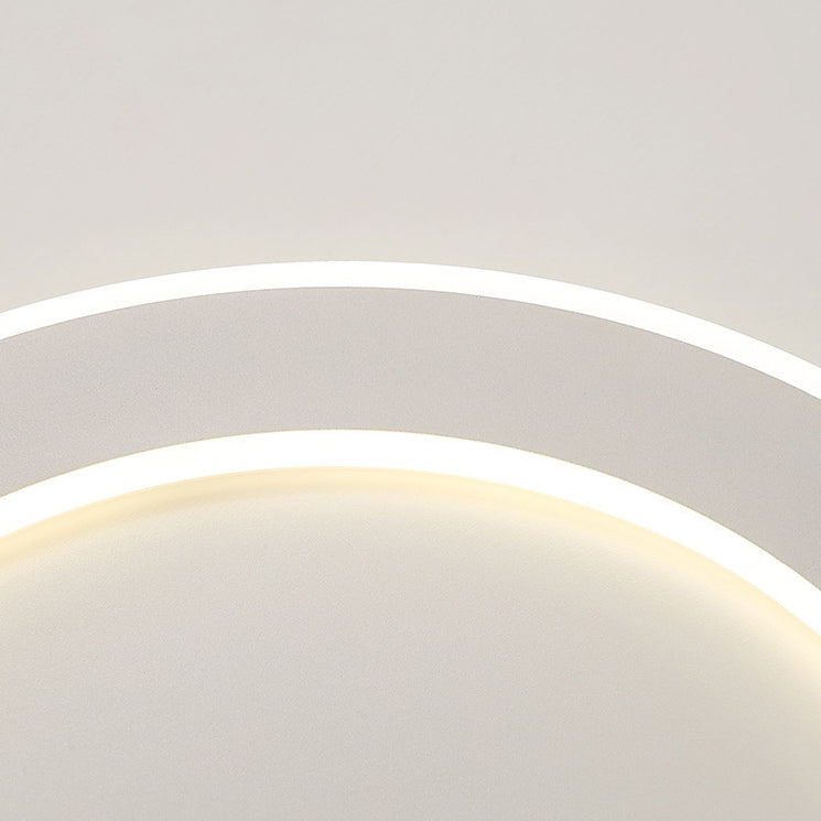 LED Ceiling Light White Round Ceiling Mount Light with Acrylic Shade for Bedroom