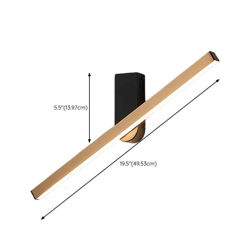 Modern Simple Wall Light Rotatable Rectangle Shape Wall Lamp for Living Room