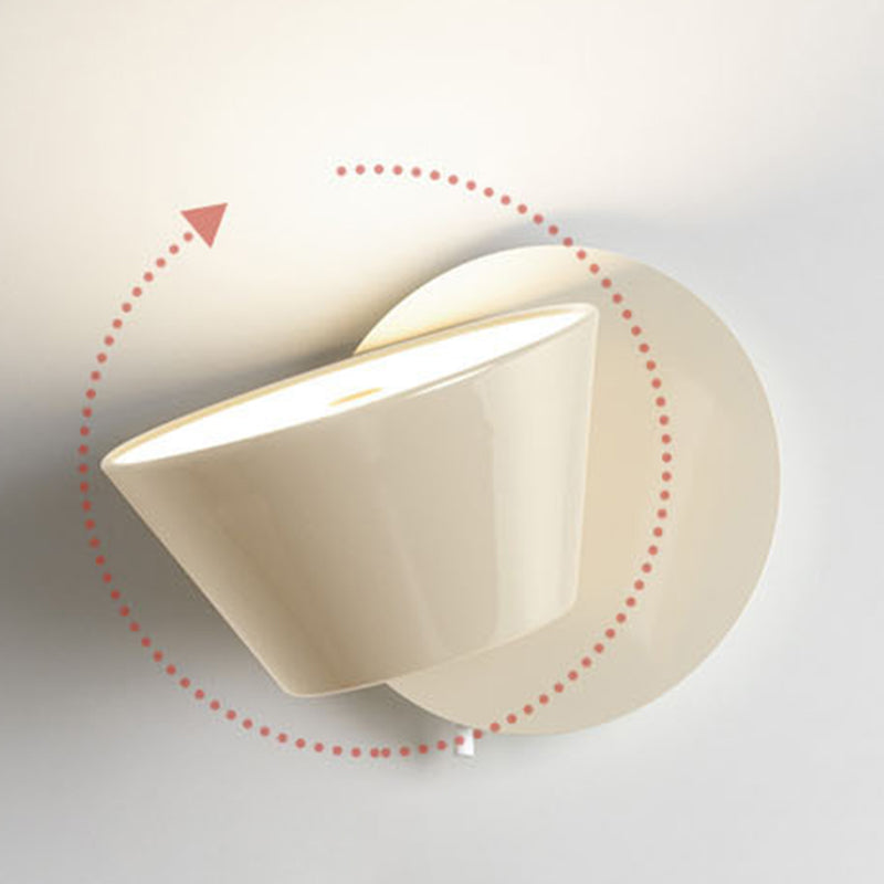 Nordic 1 - Light LED Wall Light Adjustable Iron Wall Sconce in 3 Colors