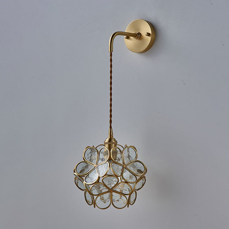 Nordic Style Copper Wall Light Colorful Ball Shape Wall Lamp for Living Room