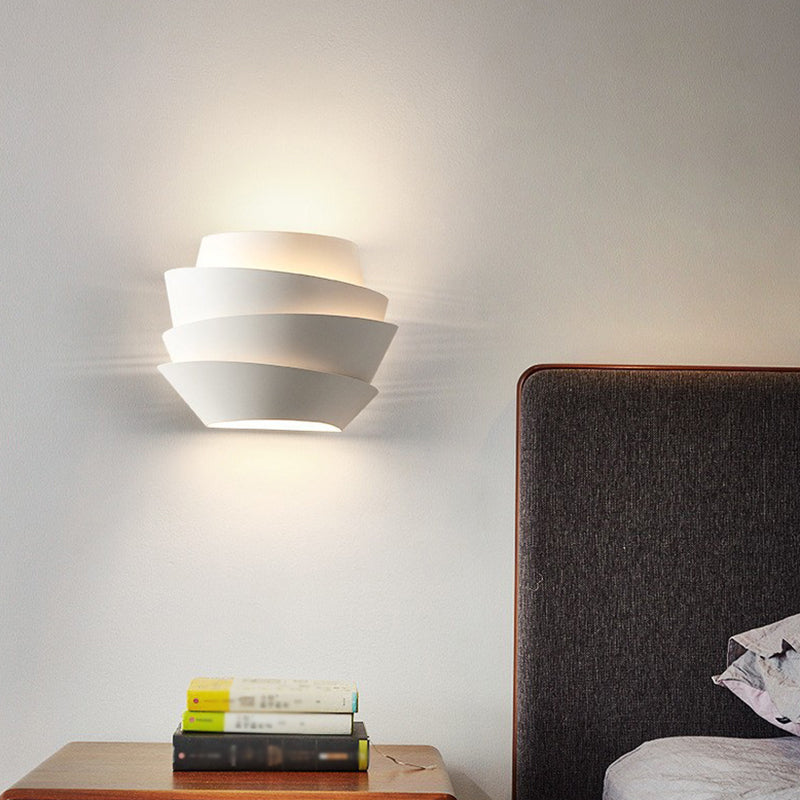 2 - Light Kids Style Wall Mounted Fixture Unique Metal Wall Sconce in White