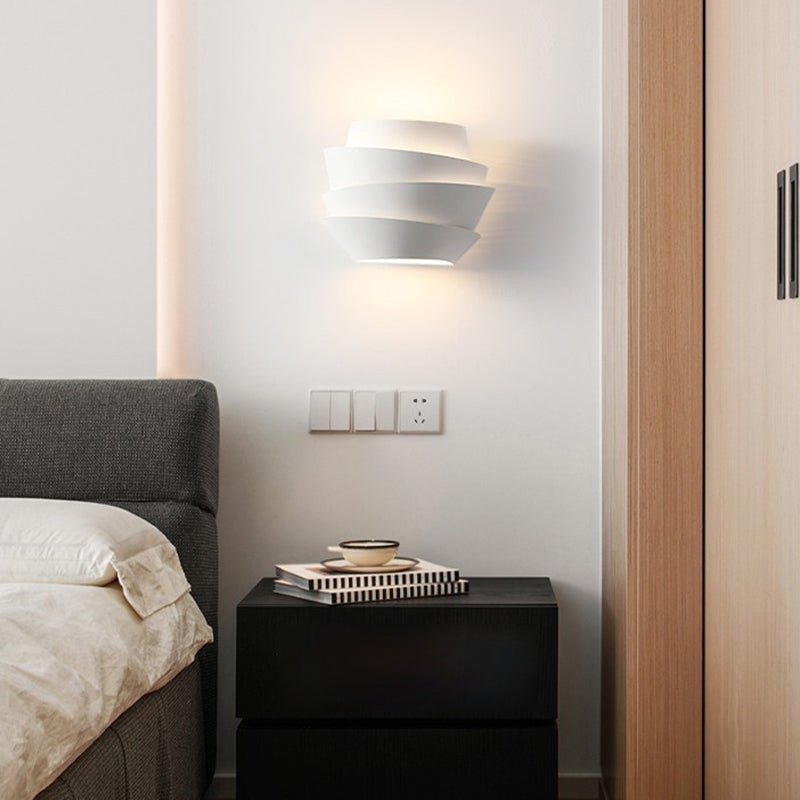 2 - Light Kids Style Wall Mounted Fixture Unique Metal Wall Sconce in White