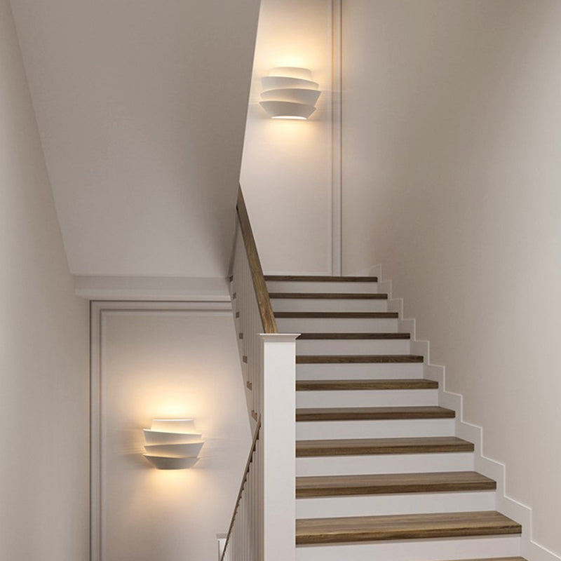 2 - Light Kids Style Wall Mounted Fixture Unique Metal Wall Sconce in White