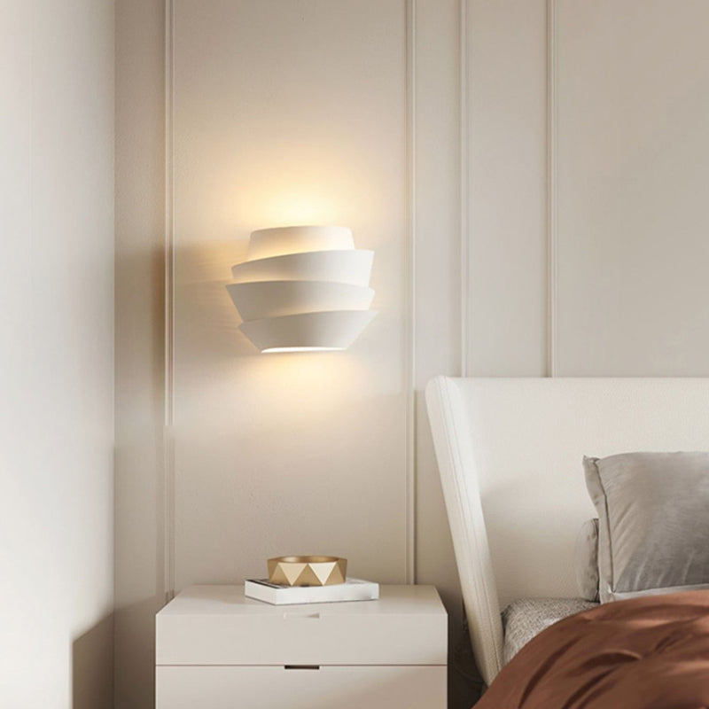2 - Light Kids Style Wall Mounted Fixture Unique Metal Wall Sconce in White