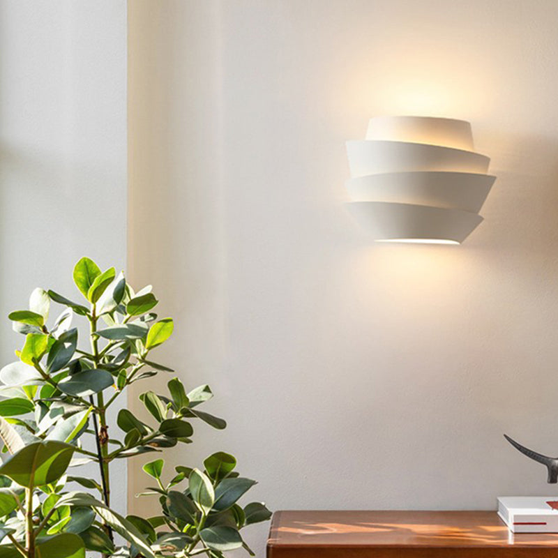 2 - Light Kids Style Wall Mounted Fixture Unique Metal Wall Sconce in White