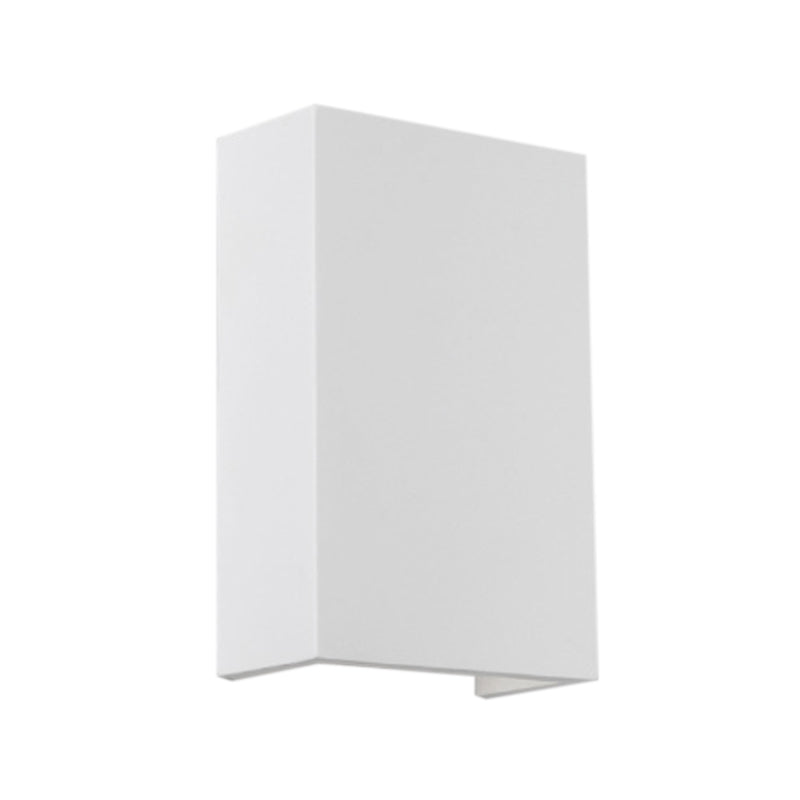 Stone Geometric Wall Mount Lamp Simple 1 Light Wall Mounted Light Fixture in White