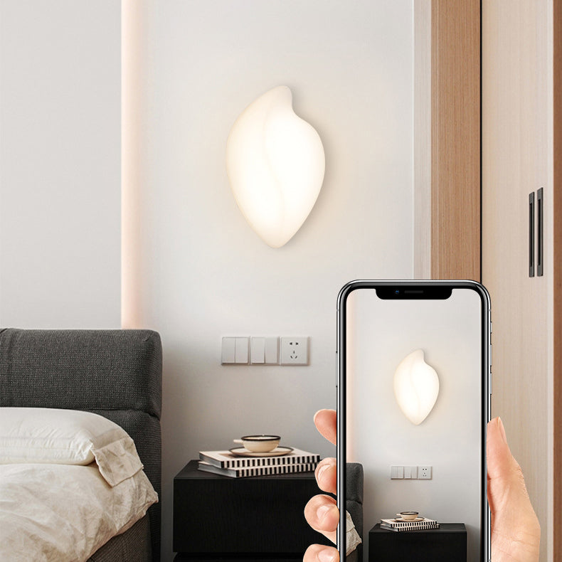 Single Modern White Wall Mounted Sconce Acrylic Wall Light for Bedroom