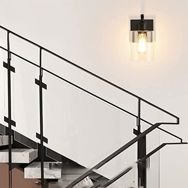 Industrial Style Metal Vanity Light Cylinder Shape Vanity Lamp for Shower Room