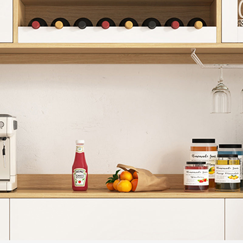 Contemporary Dining Hutch Wood Storage Cabinet for Dining Room