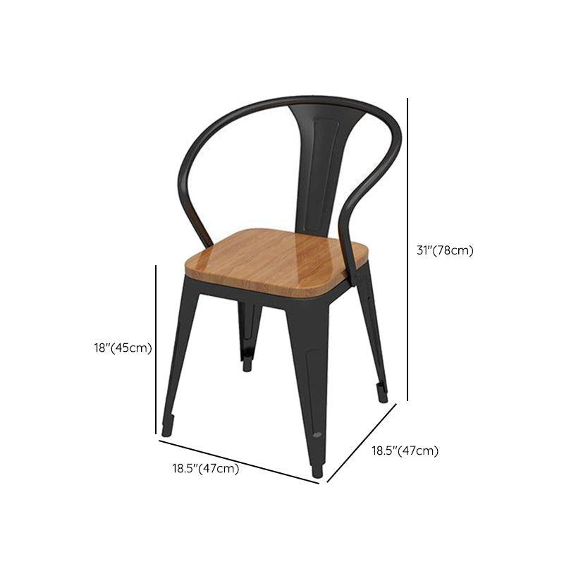 Industrial 1/5 Pieces Dining Set Rectangle Pine Wood Dining Table for Hot Pot Shop