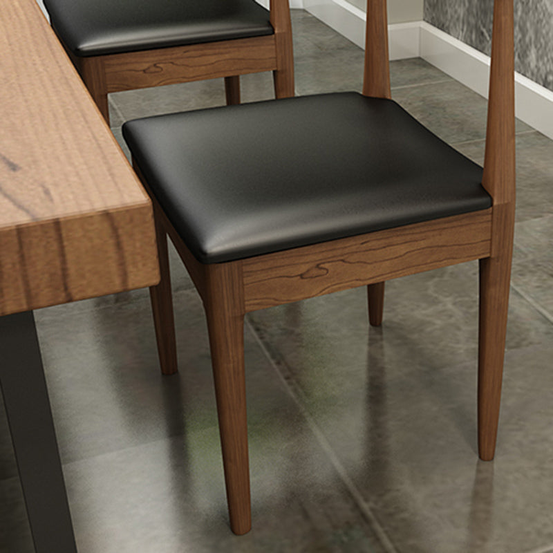 Modern 1/5/7 Pieces Dining Set Rectangle Pine Wood Dining Table for Cafe