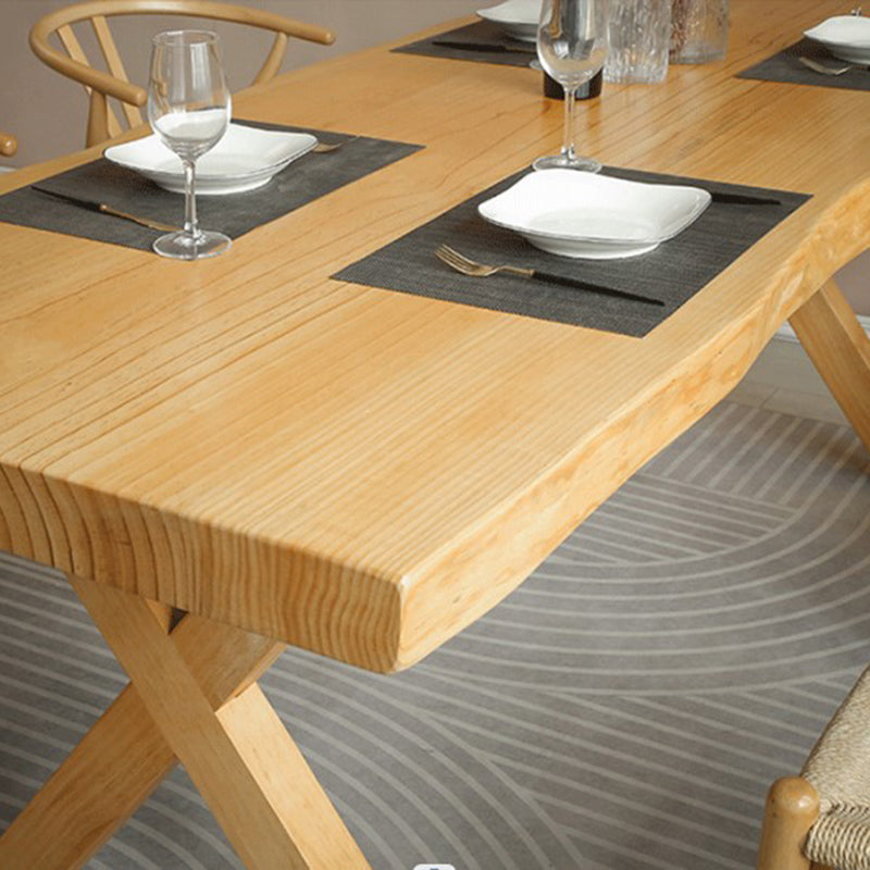 Industrial 1/5 Pieces Dining Set Rectangle Wood Dining Table for Living Room