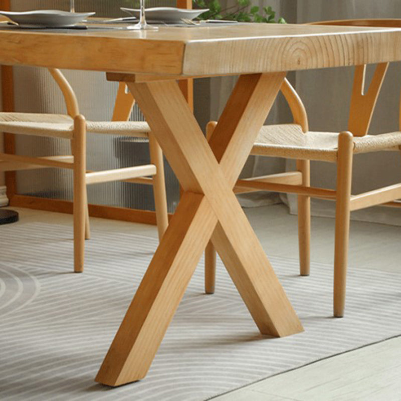 Industrial 1/5 Pieces Dining Set Rectangle Wood Dining Table for Living Room