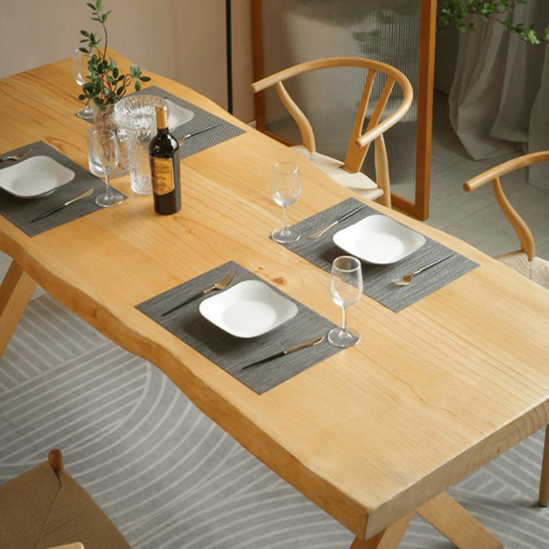 Industrial 1/5 Pieces Dining Set Rectangle Wood Dining Table for Living Room