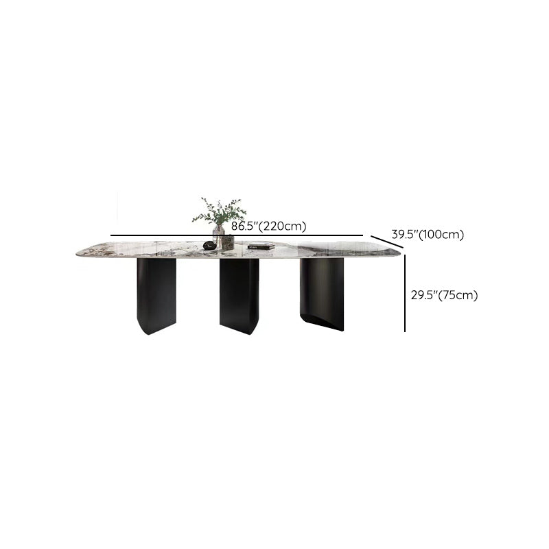 Modern 1/2/5 Pieces Dining Set Rectangle Stone Dining Table for Kitchen