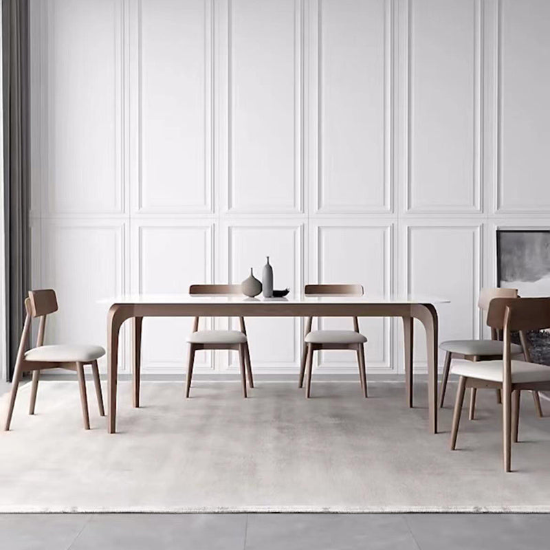 Modern 1/4/5/6/7 Pieces Dining Set Rectangle Stone Dining Table for Kitchen