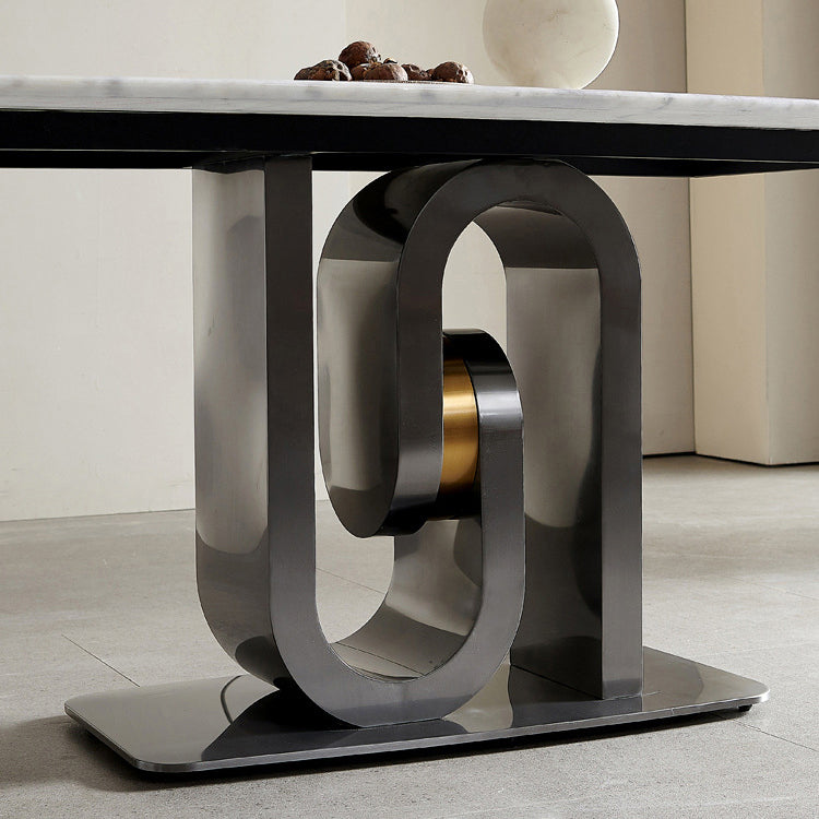 Rectangle Modern Dining Table Set 1/2/5/7 Pcs Dinette Set for Dining Room