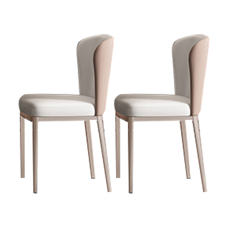 Glam Dinette Set for Dining Room 1/2/5/7 Pcs Glossy White Dining Table Set