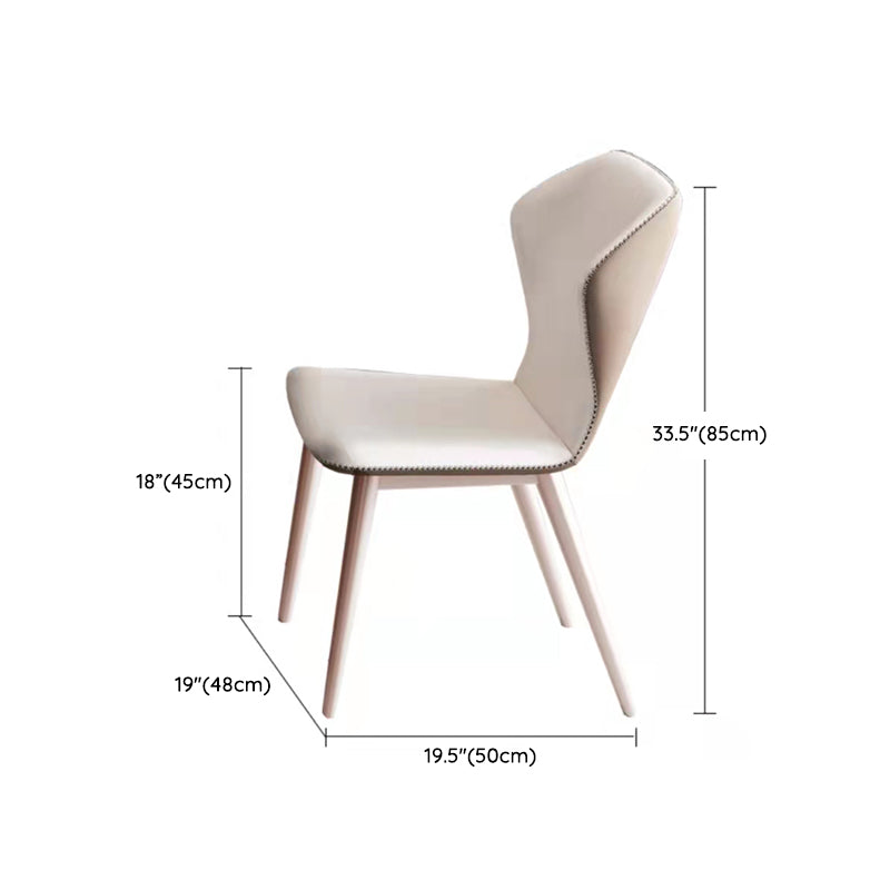 Glam Dinette Set for Dining Room 1/2/5/7 Pcs Glossy White Dining Table Set