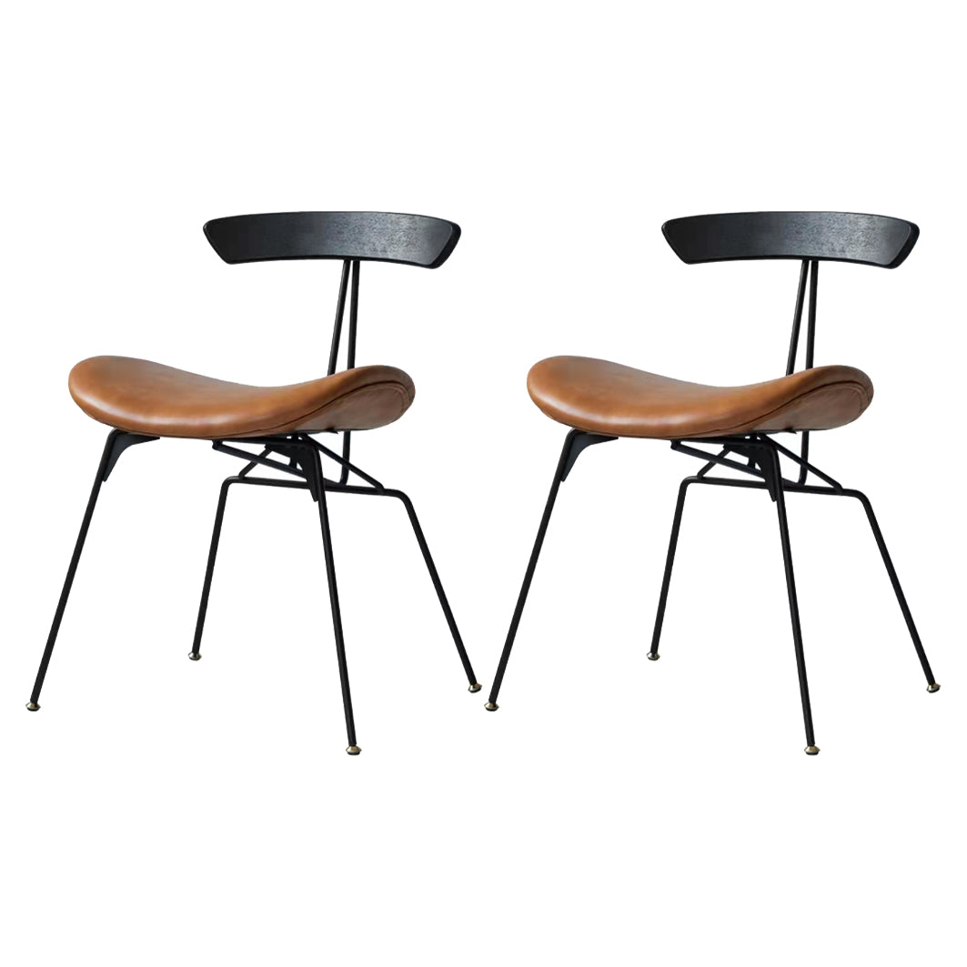 Black Oak Wood Dining Table Set 1/2/5 Pcs Industrial Metal Dinette Set for Home