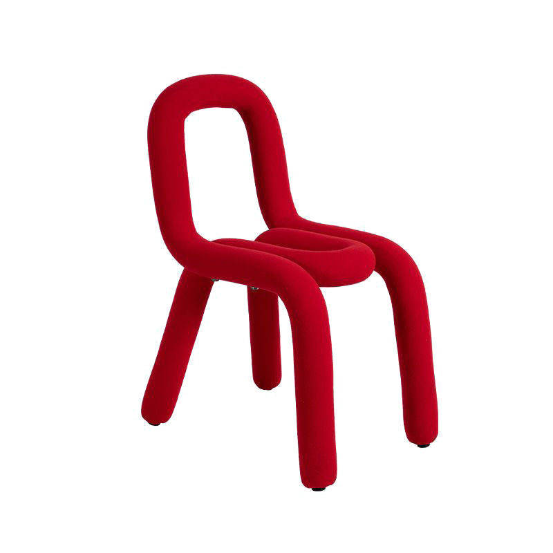 Home Fabric Dining Chairs Designer Style Open Back Armless Chair