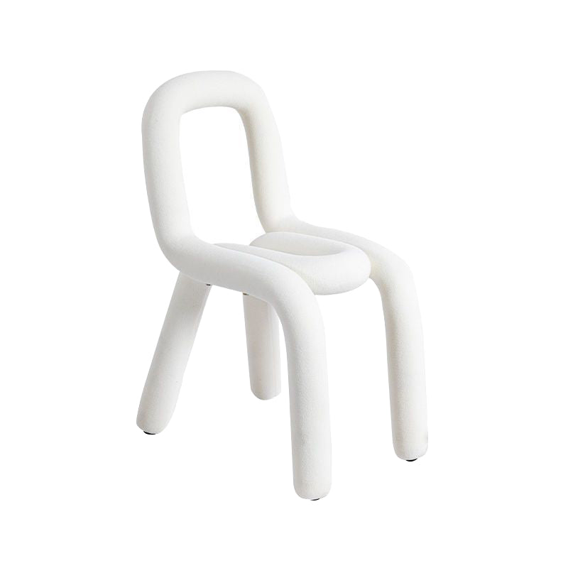 Home Fabric Dining Chairs Designer Style Open Back Armless Chair