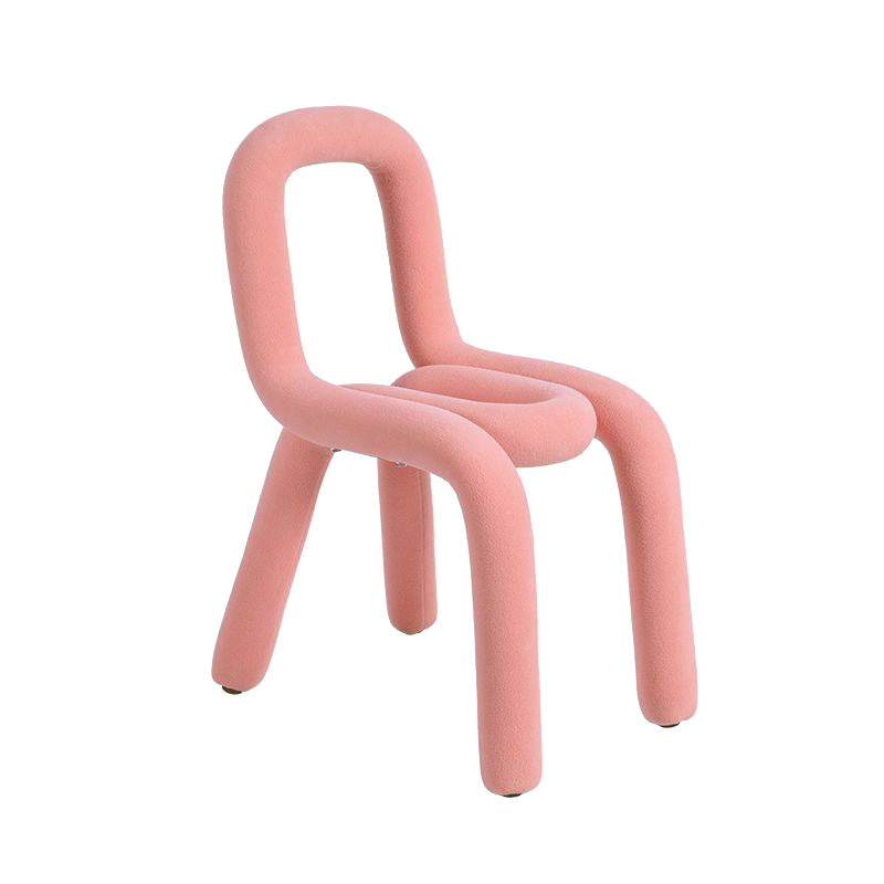 Home Fabric Dining Chairs Designer Style Open Back Armless Chair