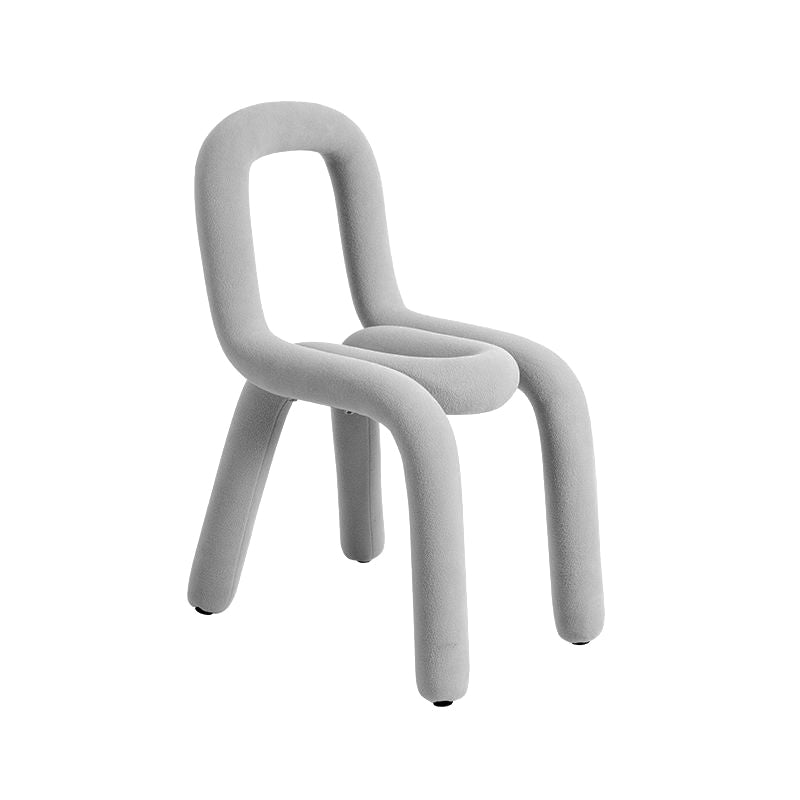 Home Fabric Dining Chairs Designer Style Open Back Armless Chair