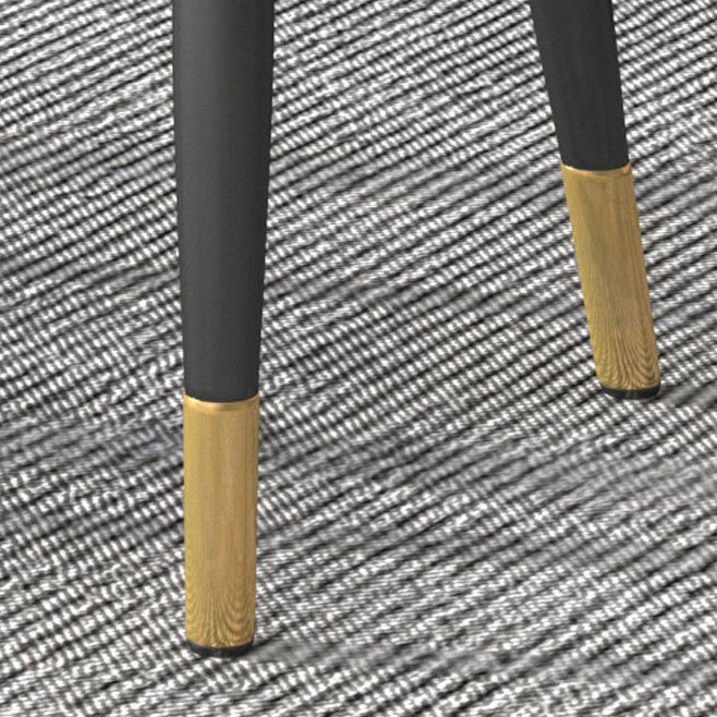 PU Leather Dining Chairs Nordic Style Parsons Armless Chair Set