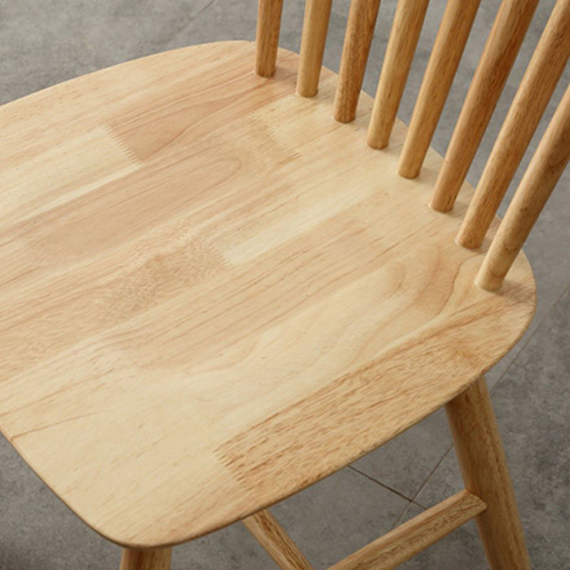 Wood Modern Style Dining Chair Windsor Back Side Chair for Dining Room