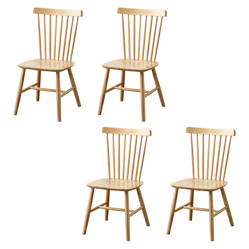 Wood Modern Style Dining Chair Windsor Back Side Chair for Dining Room
