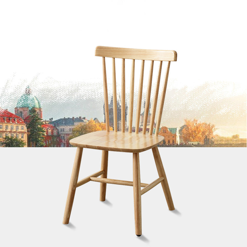 Wood Modern Style Dining Chair Windsor Back Side Chair for Dining Room