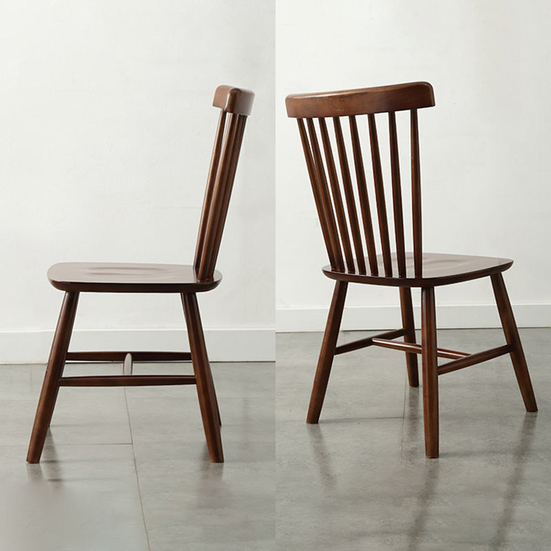 Wood Modern Style Dining Chair Windsor Back Side Chair for Dining Room