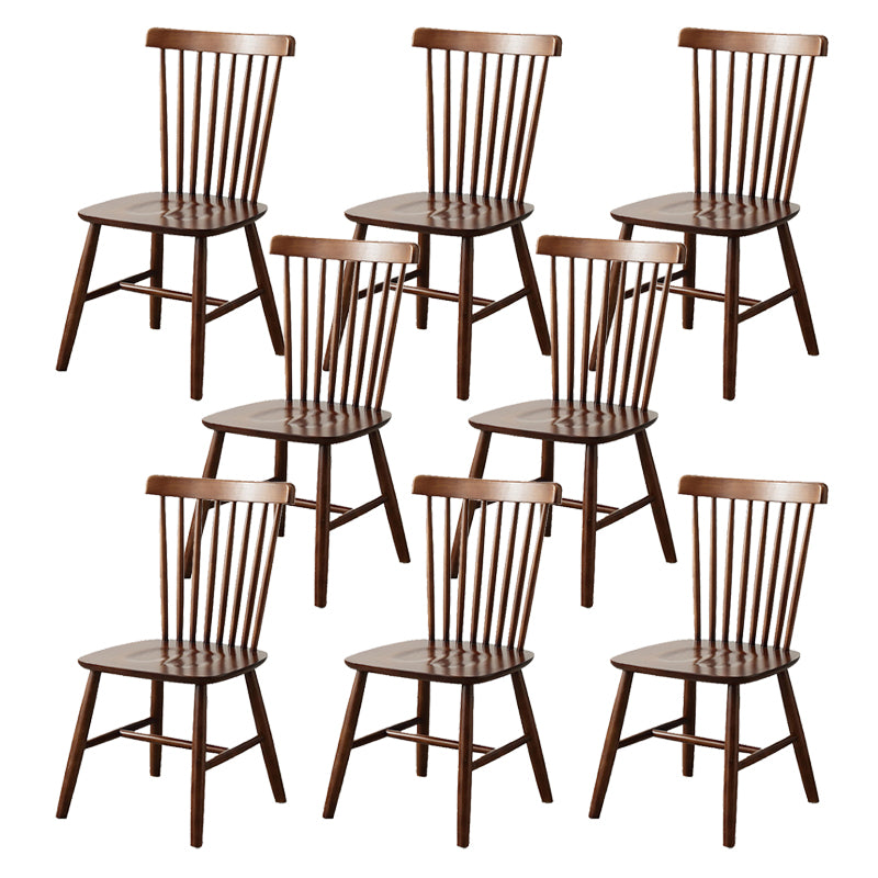 Wood Modern Style Dining Chair Windsor Back Side Chair for Dining Room