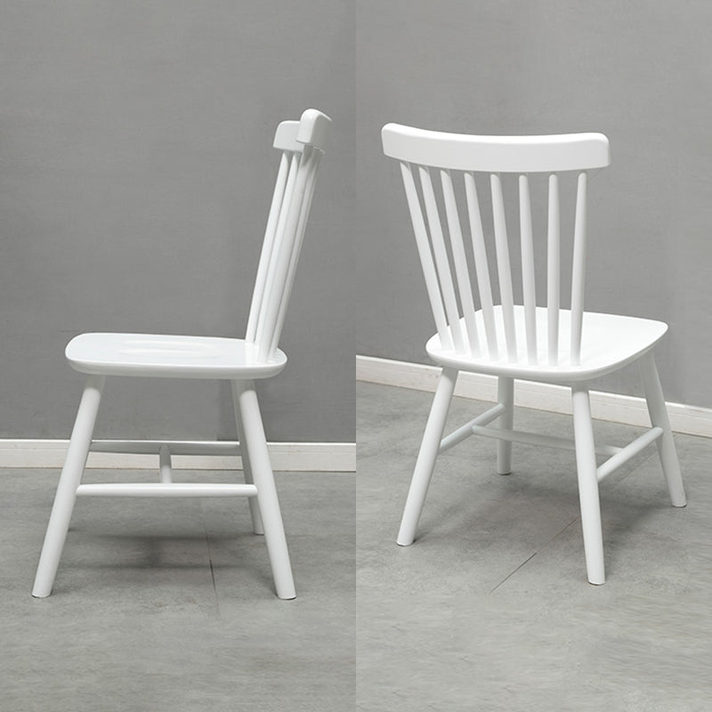 Wood Modern Style Dining Chair Windsor Back Side Chair for Dining Room