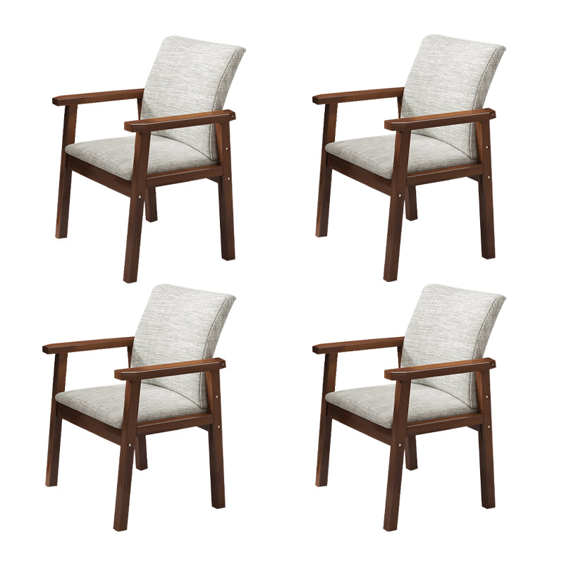 Solid Wood Dining Chair Modern Style Arm Chair for Dining Room