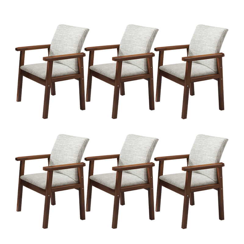 Solid Wood Dining Chair Modern Style Arm Chair for Dining Room