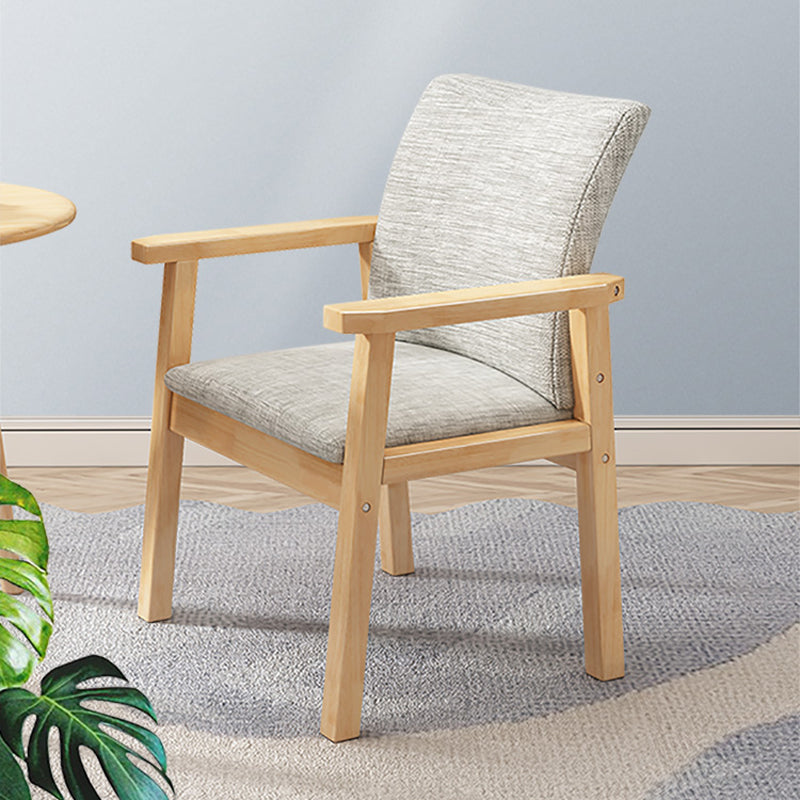 Solid Wood Dining Chair Modern Style Arm Chair for Dining Room