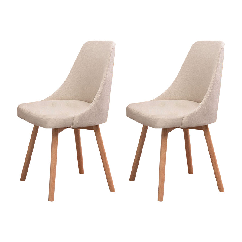 Solid Wood Dining Chair Industrial Style Swivel Side Chair for Dining Room