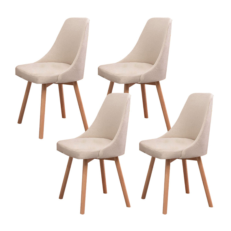 Solid Wood Dining Chair Industrial Style Swivel Side Chair for Dining Room