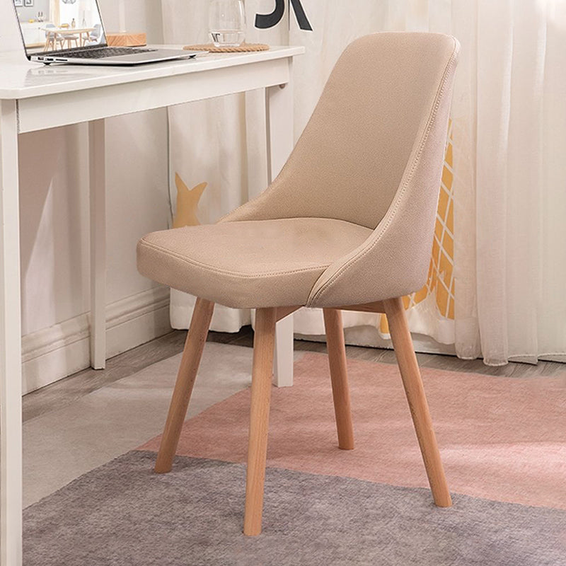 Solid Wood Dining Chair Industrial Style Swivel Side Chair for Dining Room