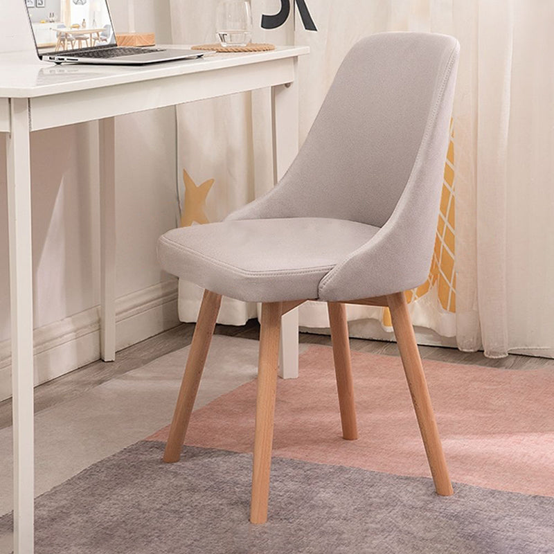 Solid Wood Dining Chair Industrial Style Swivel Side Chair for Dining Room